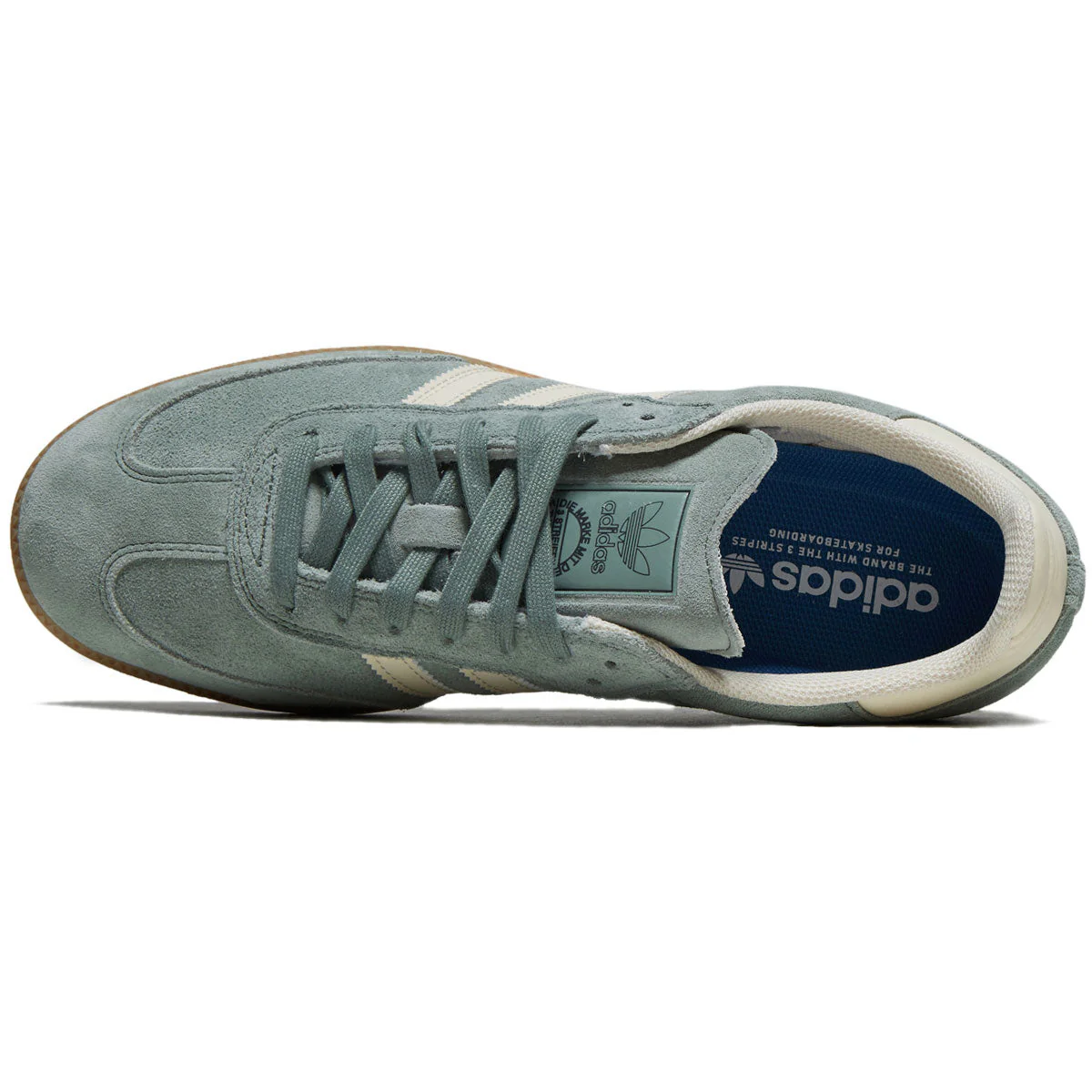 Adidas Samba Adv Shoes - Silver Green/Wonder Wheat/Gold Metallic - Image 3