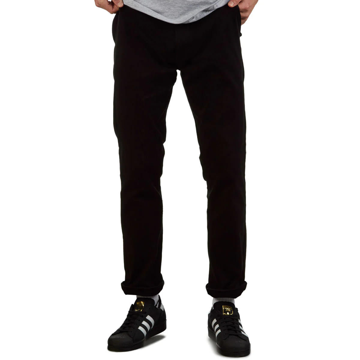 CCS Straight Stretch Chino Pants - Black - Image 4